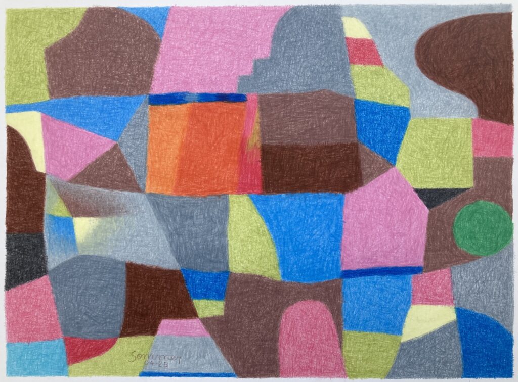 Crayon de couleur - 28 X 38 cm - avril 2025