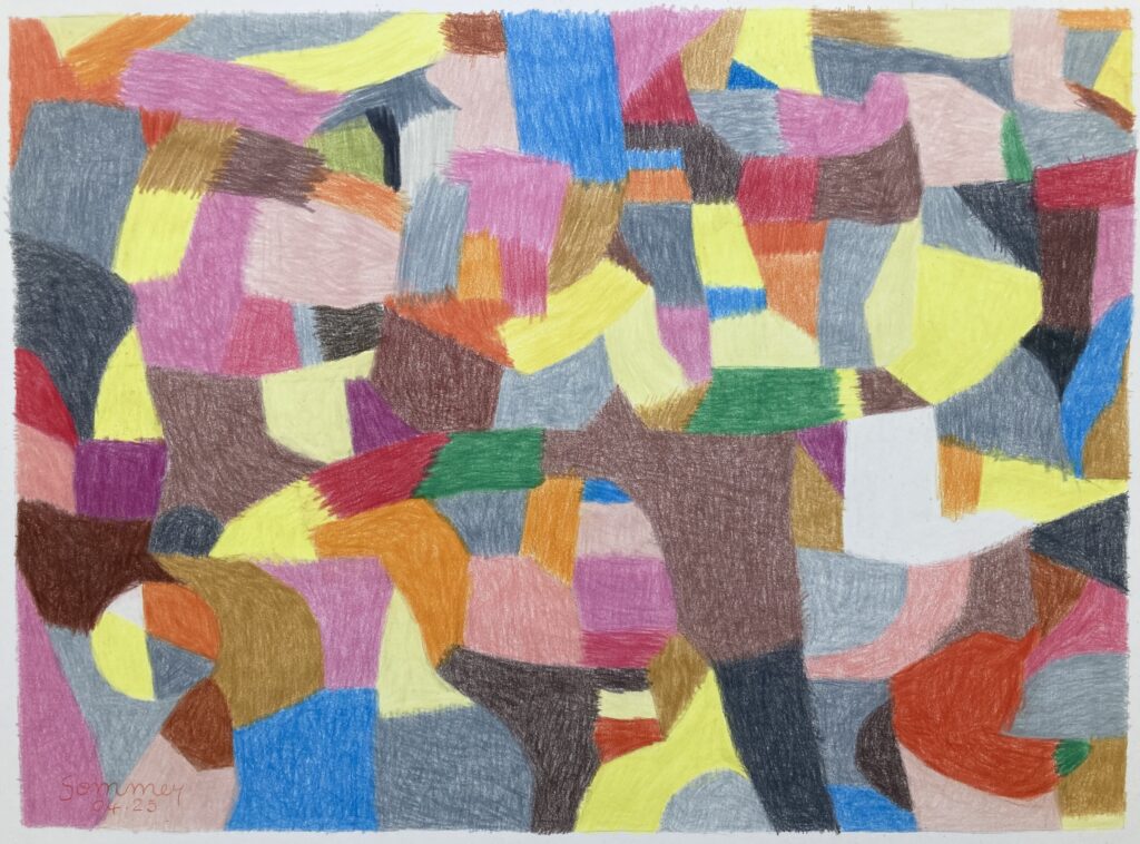 Crayon de couleur - 28 X 38 cm - avril 2025
