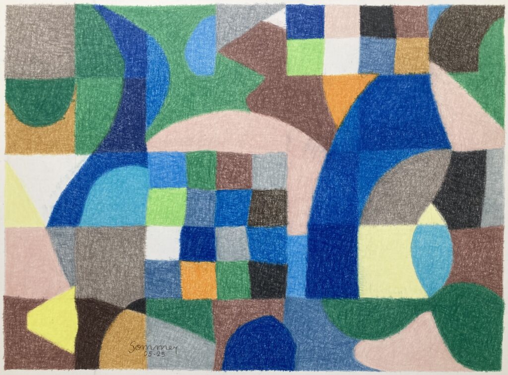 Crayon de couleur - 28 X 38 cm - mai 2025