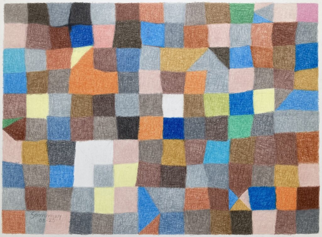 Crayon de couleur - 28 X 38 cm - mai 2025