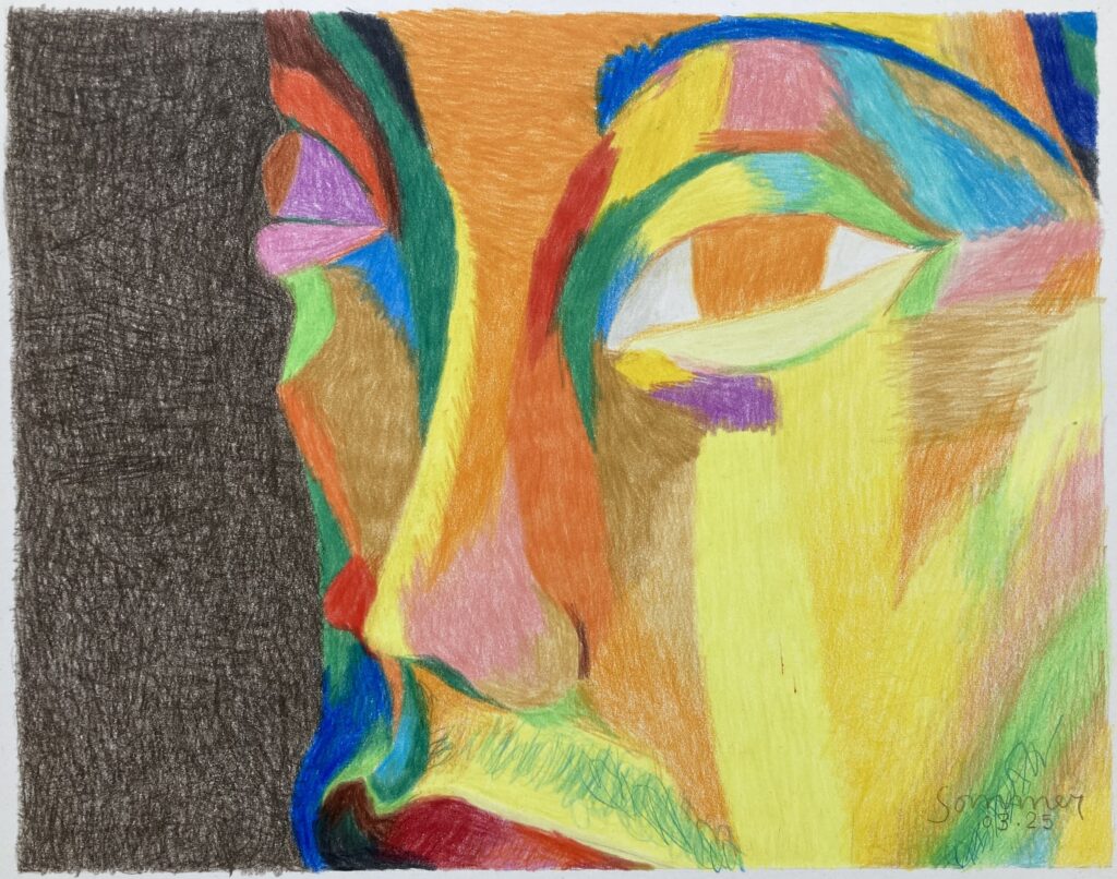 Crayon de couleur - 23 X 29 cm - mars 2025