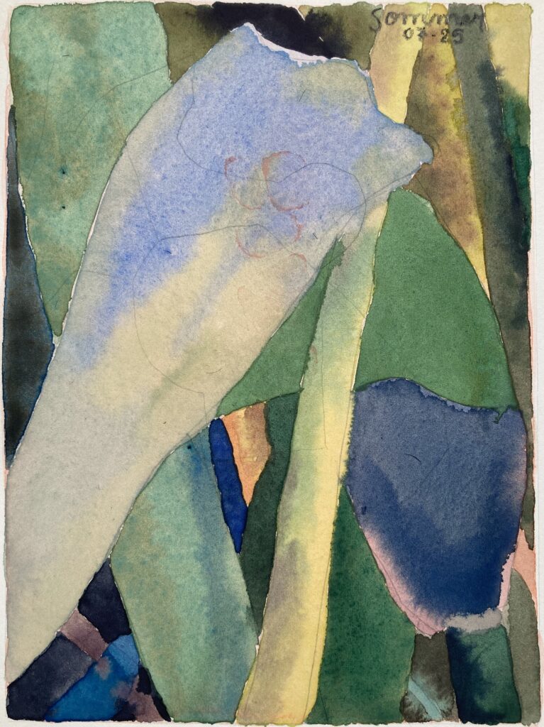 Aquarelle - 15 X 20 cm - juillet 2025
