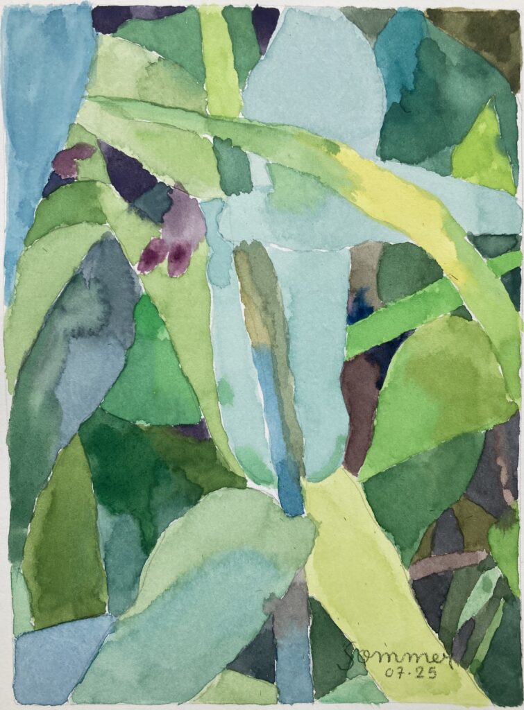 Aquarelle - 15 X 20 cm - juillet 2025
