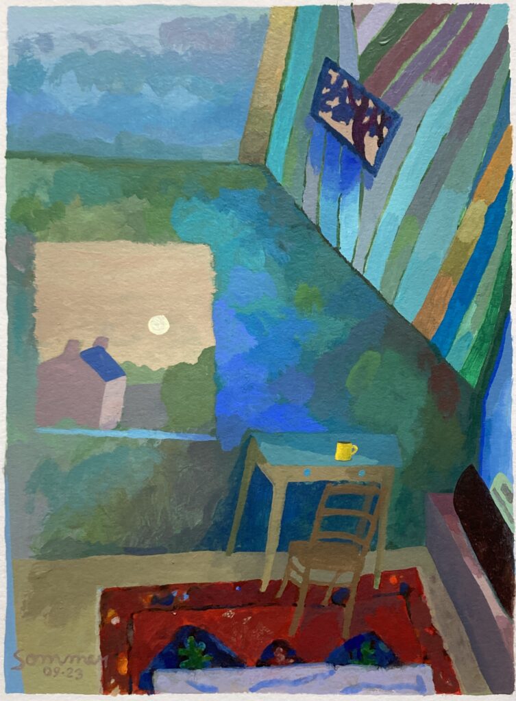 Acrylique - 28 X 38 cm - septembre 2023