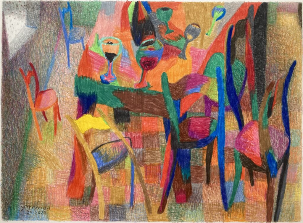 Crayon de couleur - 28 X 38 cm - décembre 2025