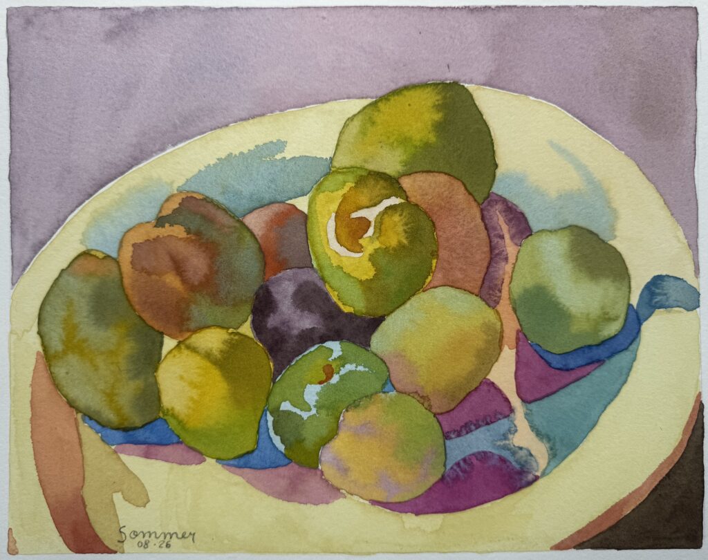 Aquarelle - 23 X 29 cm - août 2026