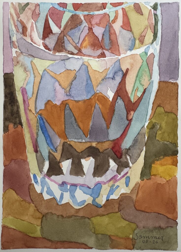 Aquarelle - 19 X 28 cm - août 2026