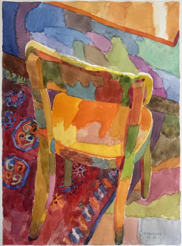 Aquarelle - 28 X 38 cm - août 2026