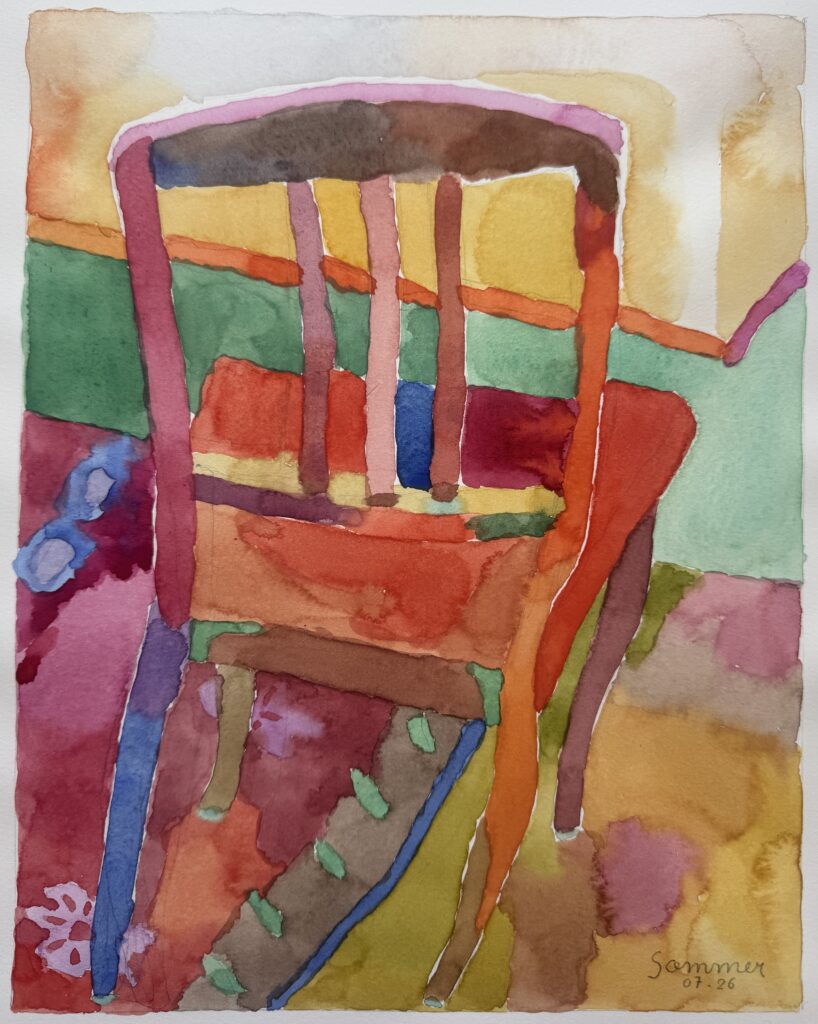 Aquarelle - 23 X 29 cm - juillet 2026