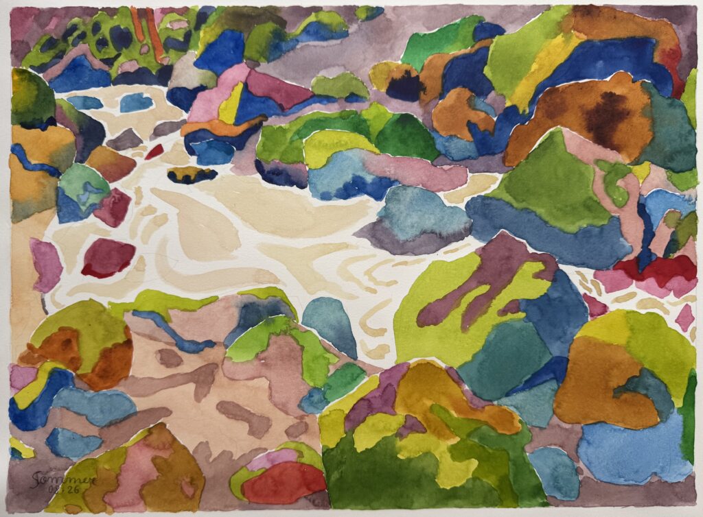 Aquarelle - 28 X 38 cm - août 2026
